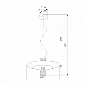 Подвесной светильник Eurosvet Titania 40029/1 LED белый