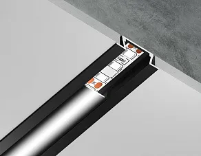 Профиль встраиваемый Ambrella Light GP GP1001BK/BK