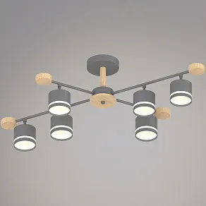 Люстра на штанге Reluce 78730 78730-0.3-06 GX53 GREY+WOOD
