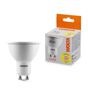 Лампа светодиодная Wolta  GU10 8Вт 3000K 25YPAR16-230-8GU10