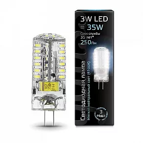 Лампа светодиодная Gauss 2077 G4 3Вт 4100K 207707203