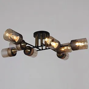Люстра на штанге Reluce  48460-0.3-08 BK+COPPER
