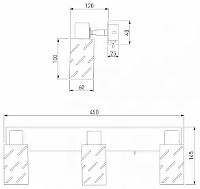 Бра Eurosvet Fente 20090/3 белый/хром