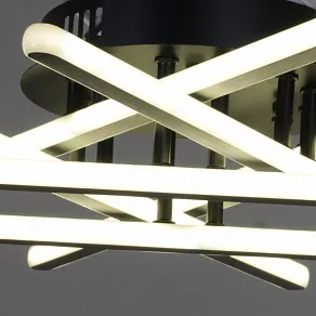 Потолочная люстра Reluce 08855-1 08855-3.3-06C BK+GY