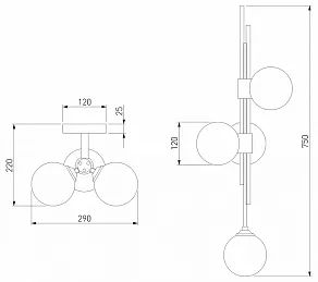 Бра Eurosvet Volver 50383/3 черный
