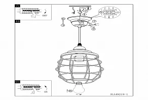 Подвесной светильник Eglo ПРОМО Bampton 49219