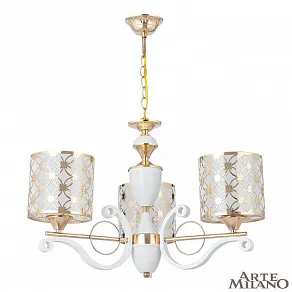Подвесная люстра Arte Milano Florentia-3097 303097/3 Wh/Gd