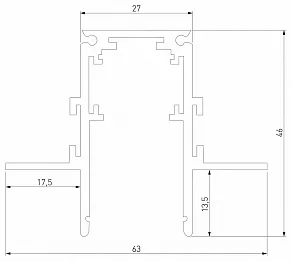 Трек встраиваемый Elektrostandard Slim Magnetic a067495