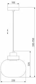 Подвесной светильник Eurosvet Jeffry 50241/1 LED дымчатый