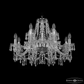 Подвесная люстра Bohemia Ivele Crystal 1403 1403/8+4/240 Ni