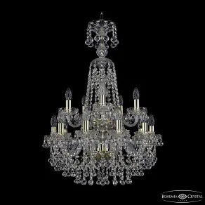 Подвесная люстра Bohemia Ivele Crystal 1409 1409/10+5/195/XL-83/2d G