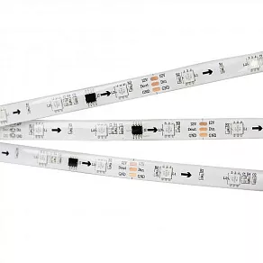 Лента светодиодная Arlight SPI-5000SE-5060-30 12V Cx3 RGB (10mm, 7.2W/m, IP65) 026369(1)