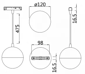 Подвесной светильник Maytoni Kiat TR018-2-10W4K-W