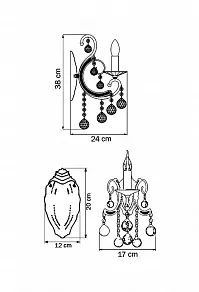 Бра Lightstar Elegante 708612K