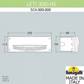 Встраиваемый светильник Fumagalli Leti 5C4.000.000.AYF1R