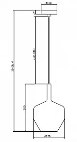 Подвесной светильник Maytoni Duality MOD271PL-01B6