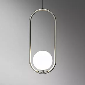 Подвесной светильник Imperiumloft Matthew Mccormick Hoop Silver Mila Pendant HOOP-B01