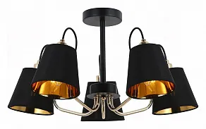 Люстра на штанге ILLUMICO  IL6120-5COU-79 BK GD