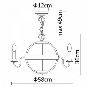 Подвесная люстра Divinare Norman 9981/02 SP-5