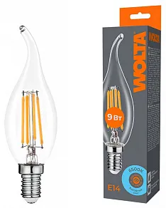 Лампа светодиодная Wolta  E14 9Вт 6500K WF-CT35-9W6KE14