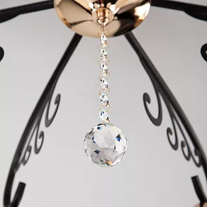 Потолочная люстра Eurosvet Arabella 70087/7 черный/золото