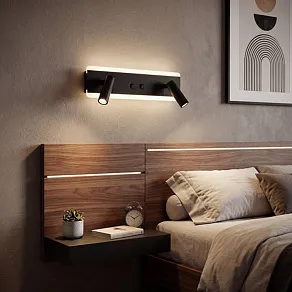 Накладной светильник Reluce Technical  86213-9.2-001CT LED9+6W BK