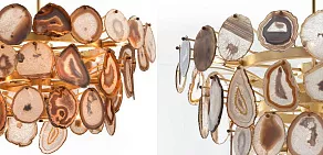 Подвесная люстра Imperiumloft Agate Burst Chandelier Round 40.1265