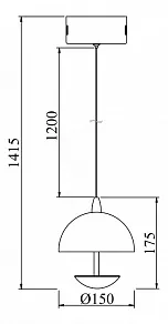 Подвесной светильник Maytoni Perseus MOD209-01-N