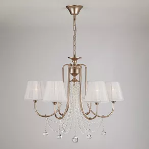 Подвесная люстра Eurosvet Serenata 10088/6 перламутровое золото Strotskis