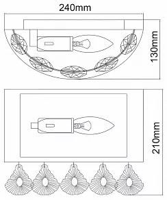 Накладной светильник MW-Light Жаклин 15 465026601