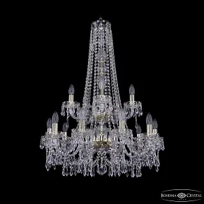 Подвесная люстра Bohemia Ivele Crystal 1403 1403/10+5/240/h-92/2d G