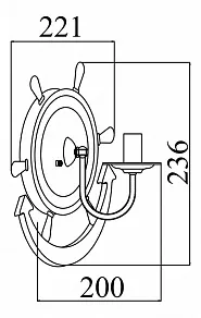 Бра Maytoni Frigate ARM624-01-W