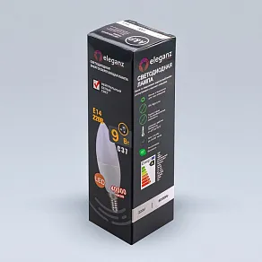 Лампа светодиодная Eleganz  E14 9Вт 4500K EL-0079