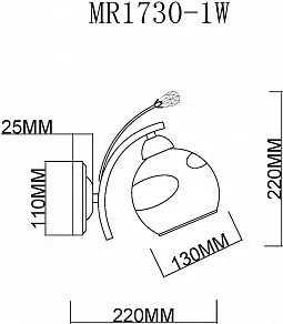 Бра MyFar Stella MR1730-1W