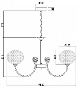 Подвесная люстра Freya Degni FR6026PL-06CH