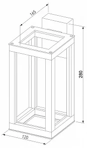 Накладной светильник Elektrostandard Frame 1527 TECHNO LED