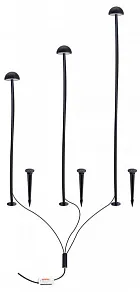 Наземный низкий светильник Arte Lamp MOTUS A1081PA-3BK