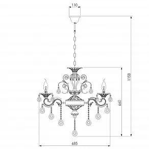 Потолочная люстра Bogate's Tivoli 294/8 Strotskis