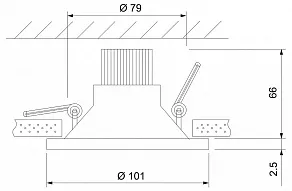 Встраиваемый светильник Elektrostandard 15267/LED 15267/LED