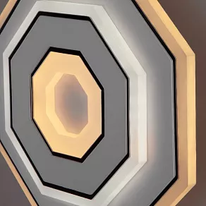 Накладной светильник Eurosvet Contorni 90184/1 белый/хром