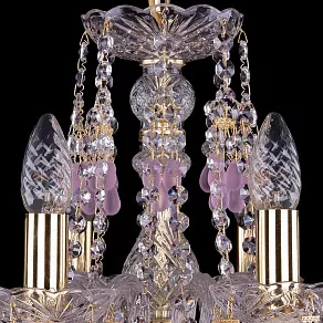 Подвесная люстра Bohemia Ivele Crystal 1410 1410/8/160/G/V7010