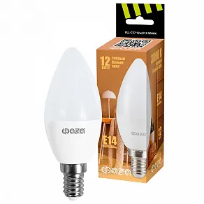Лампа светодиодная Jazzway  E14 12Вт 3000K FLL- C37 12w E14 3000K