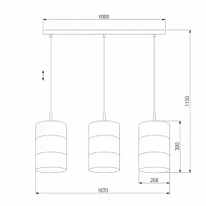 Подвесной светильник TK Lighting Bogart 3215 Bogart Black