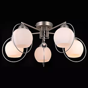 Потолочная люстра Natali Kovaltseva Sphere II SPHERE II 81051-5C SATIN NICKEL
