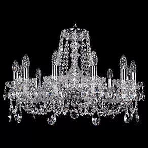 Подвесная люстра Bohemia Ivele Crystal 1402 1402/12/240/Ni