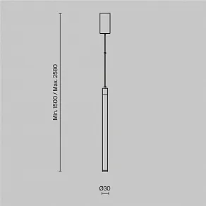 Подвесной светильник Maytoni Ray P022PL-L20W3K