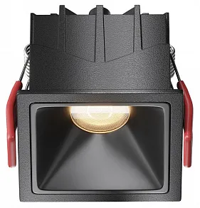 Встраиваемый светильник Maytoni Alfa LED DL043-01-10W3K-SQ-B-1