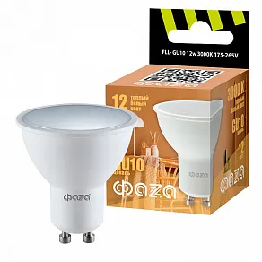 Лампа светодиодная Jazzway  GU10 12Вт 3000K FLL- GU10 12w 3000K