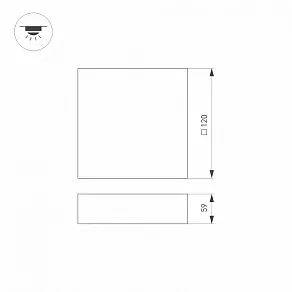 Накладной светильник Arlight QUADRO 034775