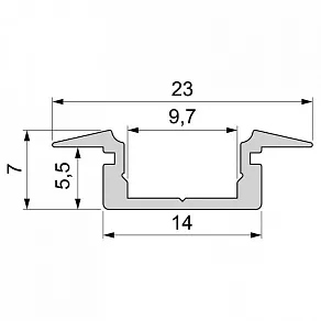Профиль встраиваемый Deko-Light ET-01-08 975005